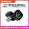 2 In1 Wired To Wireless CarPlay Adapter Plug & Plug Auto Connect Converts for Wired Cars Compatible CarPlay & Android Auto