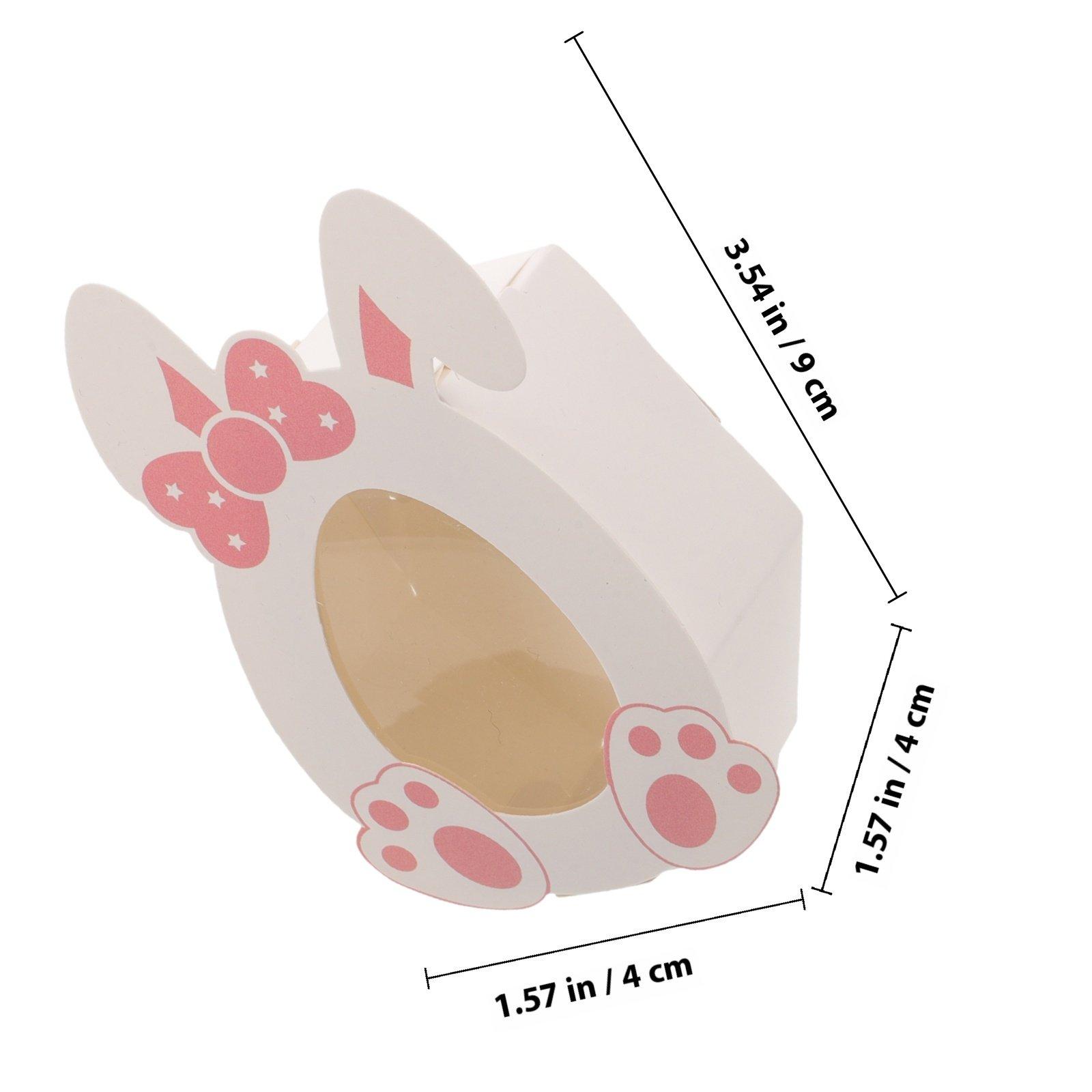

10Pcs Easter Gift Boxes Cute Bunny Design Candy Holder Small Gift Packaging Box Party Favor Decorative Treat Container Biscuit other
