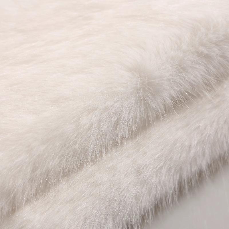 50x180cm Thickend Faux Fox Long Hair Plush Fabric for Coats Collar Toys Carpet For Diy Sewing Plain Soft Warm Fur Cloth