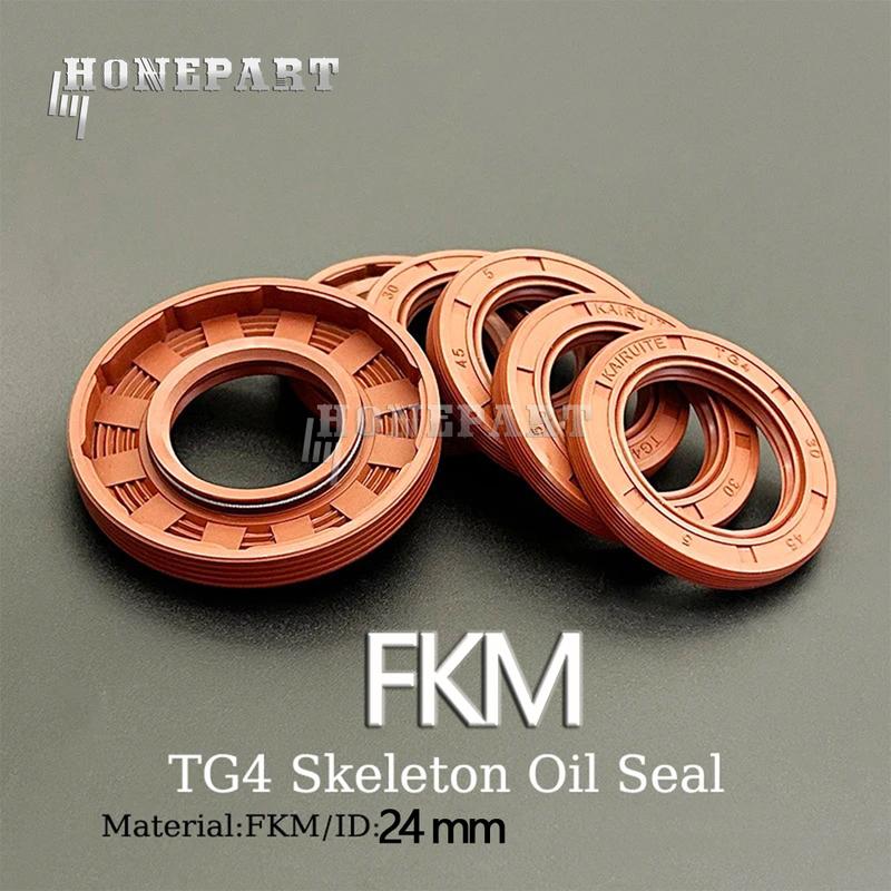 High Quality FKM Shaft Oil Seal TC-24*35*38 24x36x7 24x35x8 24x35x10 24x36x7 24x38x6 24x40x7 Covered Double Lip with Garte 11x22x7 mm