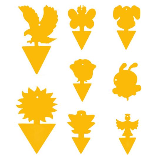 12 Τεμάχια Παγίδα Μύγας Κολλώδης Αυτοκόλλητη Αδιάβροχη Οικολογική Προστάτης Παγιδευτής Μυκήτων Προμήθειες Κήπου