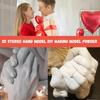 DIY Gips Handabdruck Set 3D Handform Skulptur Gedenkstück für Paar Familie Geschenk Handgemachtes Bastelset