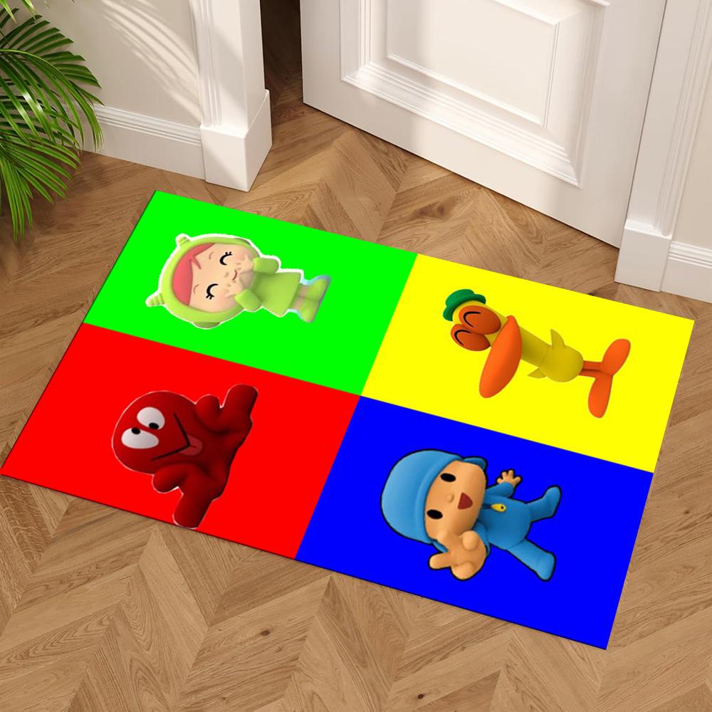 Pocoyo Carpet Suitable for Dormitory Living Rooms Game Room Hallway Anti-slip Rug Decorate Offices Perfect Gift for Friends & Family