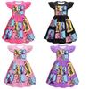 83140 Vestito a Pois con Volant e Treccine Lily Lovebraids per Bambine