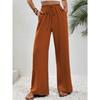 Women's Casual Comfortable Wide Leg Long Pants Solid Color Versatile