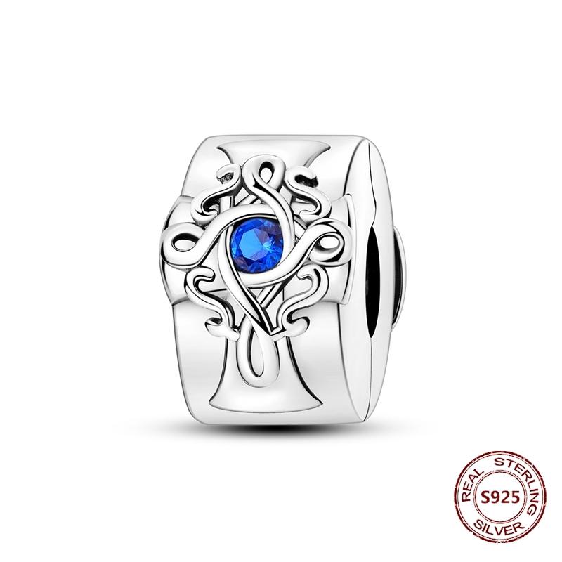 Copper Buckle Copper Charm Blue Star Moon Bead Butterfly Suitable For Original Bracelet Zircon Fine Diy Jewelry