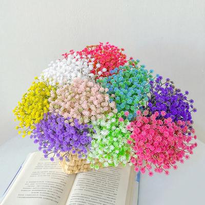 10 Pcs Baby Breath Artificial Flowers Real Touch Fake Baby Breath Flowers Bulk Faux Gypsophila Bouquet with Stems for Wedding Home Party Garden Decor