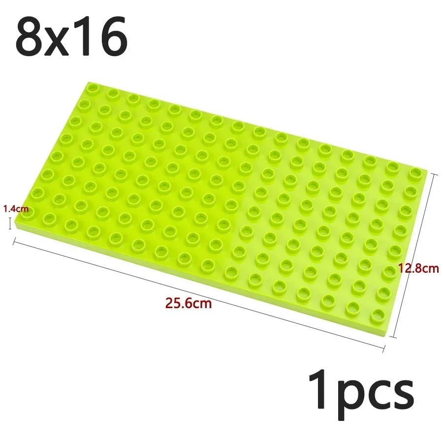 Double Sided Plate Creative Large Particle Double Floors Building Block BasePlate DIY Bricks Compatible Big Size Kid Toy Duploes