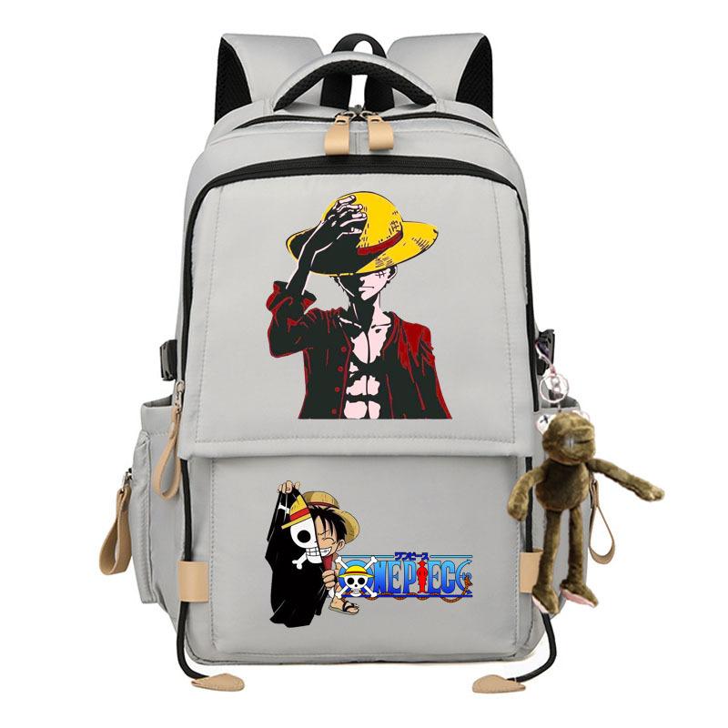 Zaino elegante di grande capacità a tema One Piece per studenti. 7529