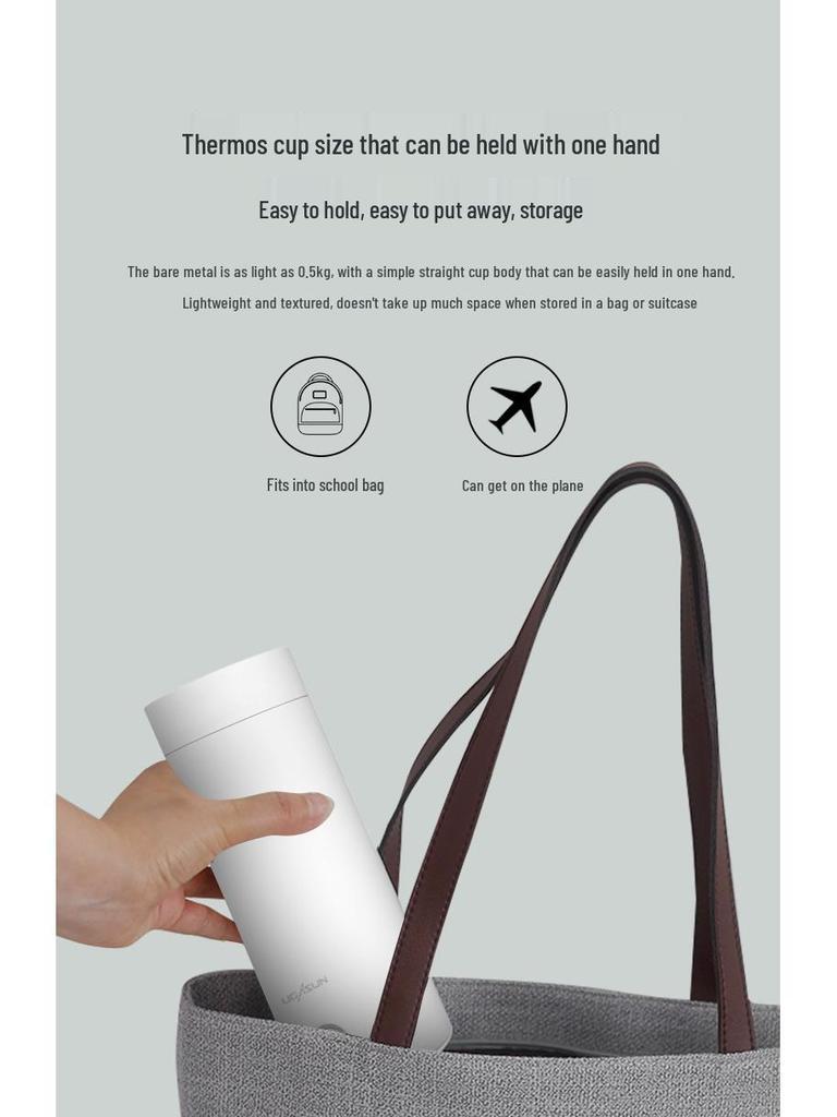 Compact Electric Heating Thermos Cup: Portable Mini Water Boiler for Students & Travel