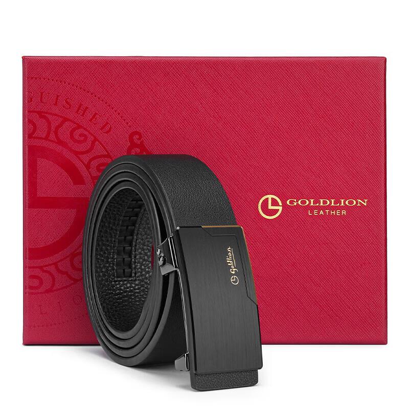 Goldlion Men's Automatic Buckle Leather Belt