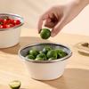 Stainless Steel Kitchen Colander with Bowl Set Small Food Rice Strainer Fruit Washing Basket for Food Preparation Tool