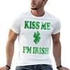KISS ME IM IRISH T-Shirt Unisex T-Shirt Sommer Unisex T-Shirts Baumwoll-T-Shirts für Unisex Baumwolle Weiches T-Shirt
