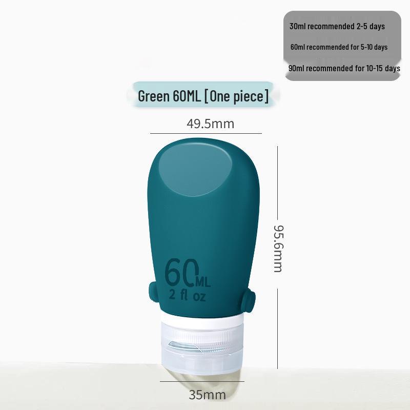 Portable Refillable Silicone Travel Bottles Set for Shampoo, Shower Gel, Lotion, Makeup Remover, and Skincare.