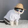 Reizende Vintage Runde Haustier Sonnenbrille Reflexion Augenbekleidung Brille Für Kleinen Hund Katze Tier Fotos Requisiten Accessoires