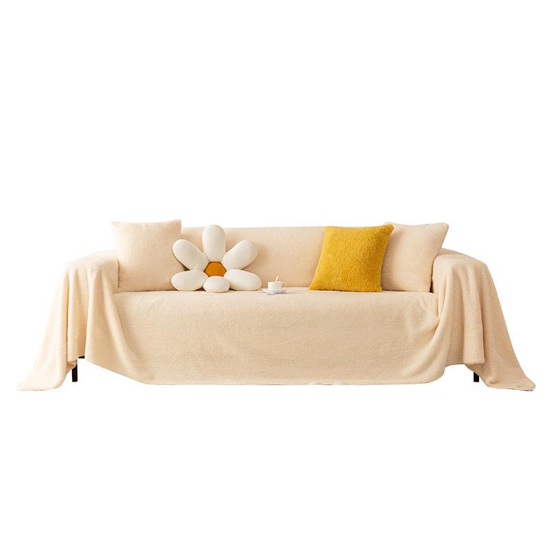 Plush Sofa Cover Cloth All-inclusive Universal Sofa Cover Cloth Anti-cat Scratch Sofa Blanket Full Cover Winter Cushion