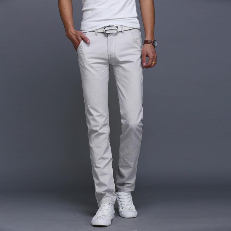 Summer Casual Pants Men Cotton Slim Fit Chinos Fashion Male Clothing Plus Size Trousers Cargo Pants Streetwear