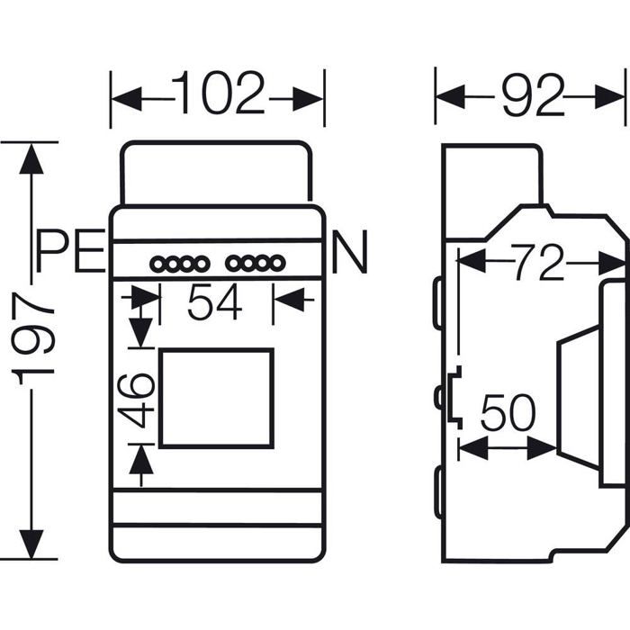 Hensel KV 9103lavable en boîtier IP 65 - 2534515