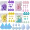 12pcs Makeup Accessories All-Purpose Makeup Sponge Set 4Types Dry Wet Dual Use Beauty Egg Beauty Tools Foundation Sponges