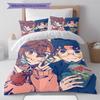DAN DA DAN Pattern Bedding,Quilt Set Quilt Cover Pillowcase Home Birthday Gift (1 * duvet cover + 2 * pillowcase, without core)