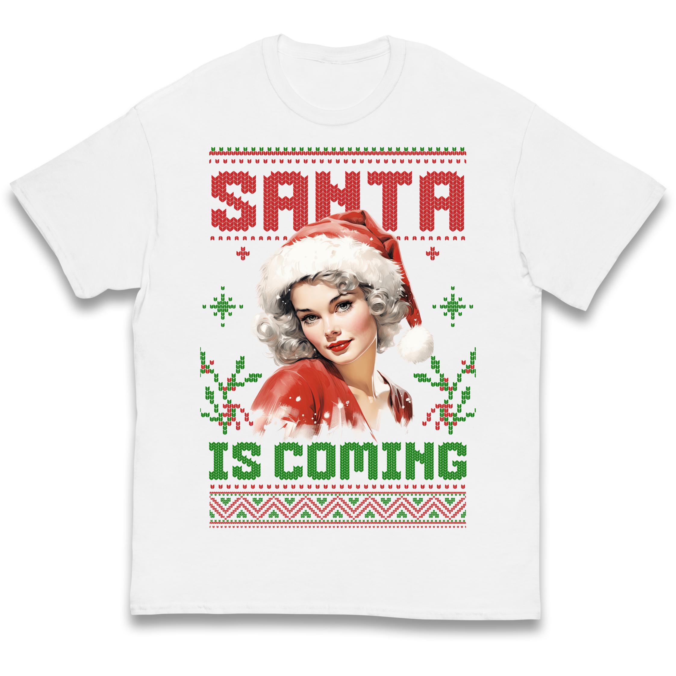 Santa is Coming Christmas Kids T-Shirt 140
