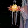 Blossom Lotus Flower Lanterns Glowing Rabbit Lotus Lantern  Festival Gift