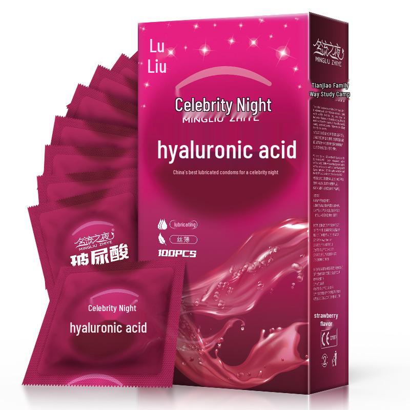 Celebrity Ultra-Thin G-Spot Hyaluronic Acid Lubricated Condoms