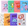 BT21 Middle & High School Lined Notebook, 10 Pcs Set, 4 Options (TATA, MANG, CHIMMY, COOKY)