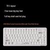 EWEADN V82 Triple Mode Transparent Mechanical Keyboard