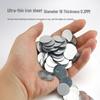 100 Round Galvanized Rust-Proof Magnetic Sheet Patches (0.3-1mm Thick)