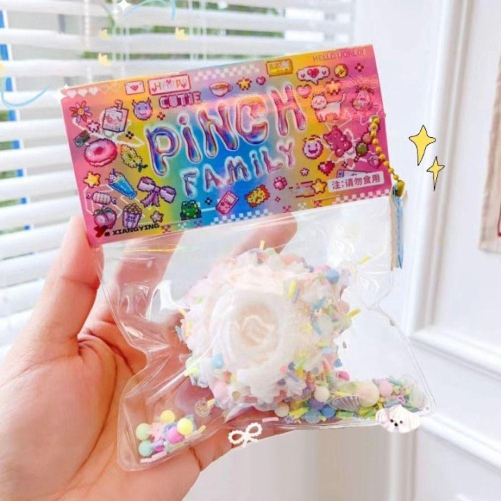 

Soft Squeeze Dessert Toys Handmade Stress Relief Toy New Squeeze Prop фіолетовий