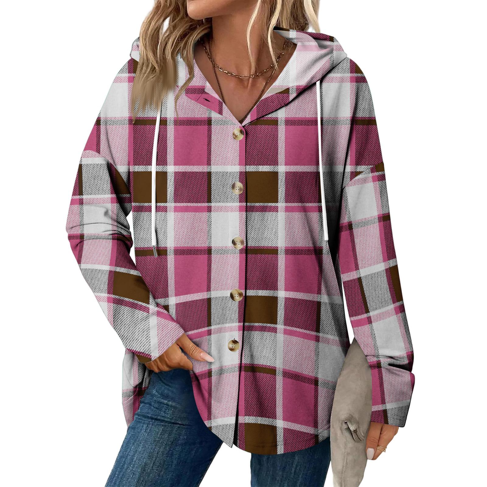 

Женское модное повседневное пальто реглан с длинным рукавом и кулиской, винтажное пальто с капюшоном на пуговицах XL фиолетовый