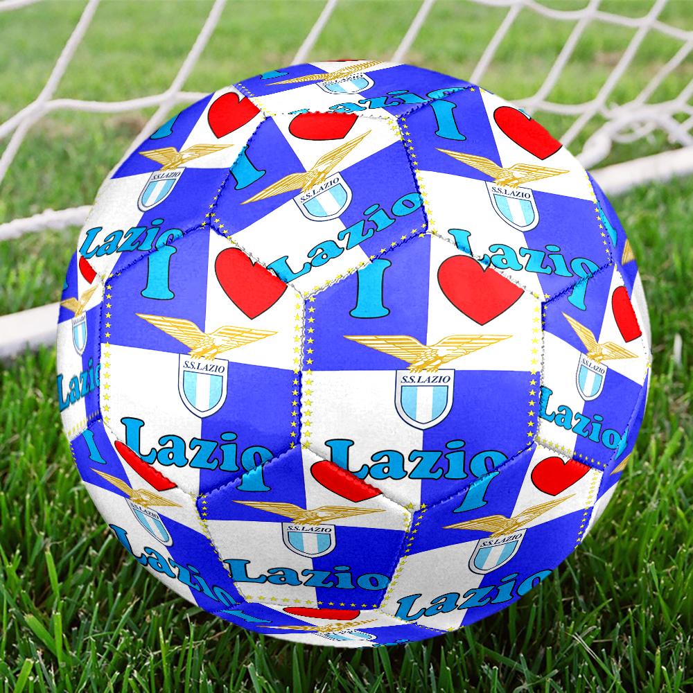 Lazio Football Club Emblem Size 5 Soccer Ball,Indoor/Outdoor Suitable for Training Matches Tournaments Practice Games Perfect Gift for Fan