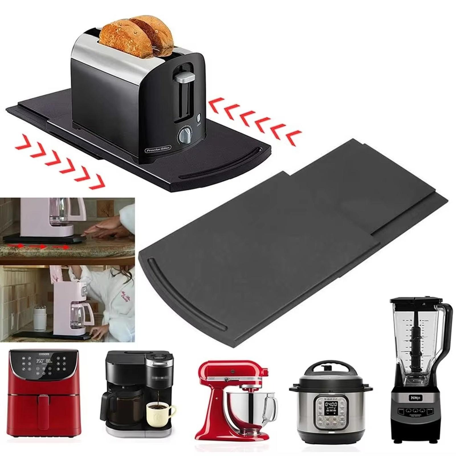 

Coffee Maker Base Handy Caddy Sliding Drawer Storage Tray Expandable Kitchen Cabinet Organizer one size чёрный