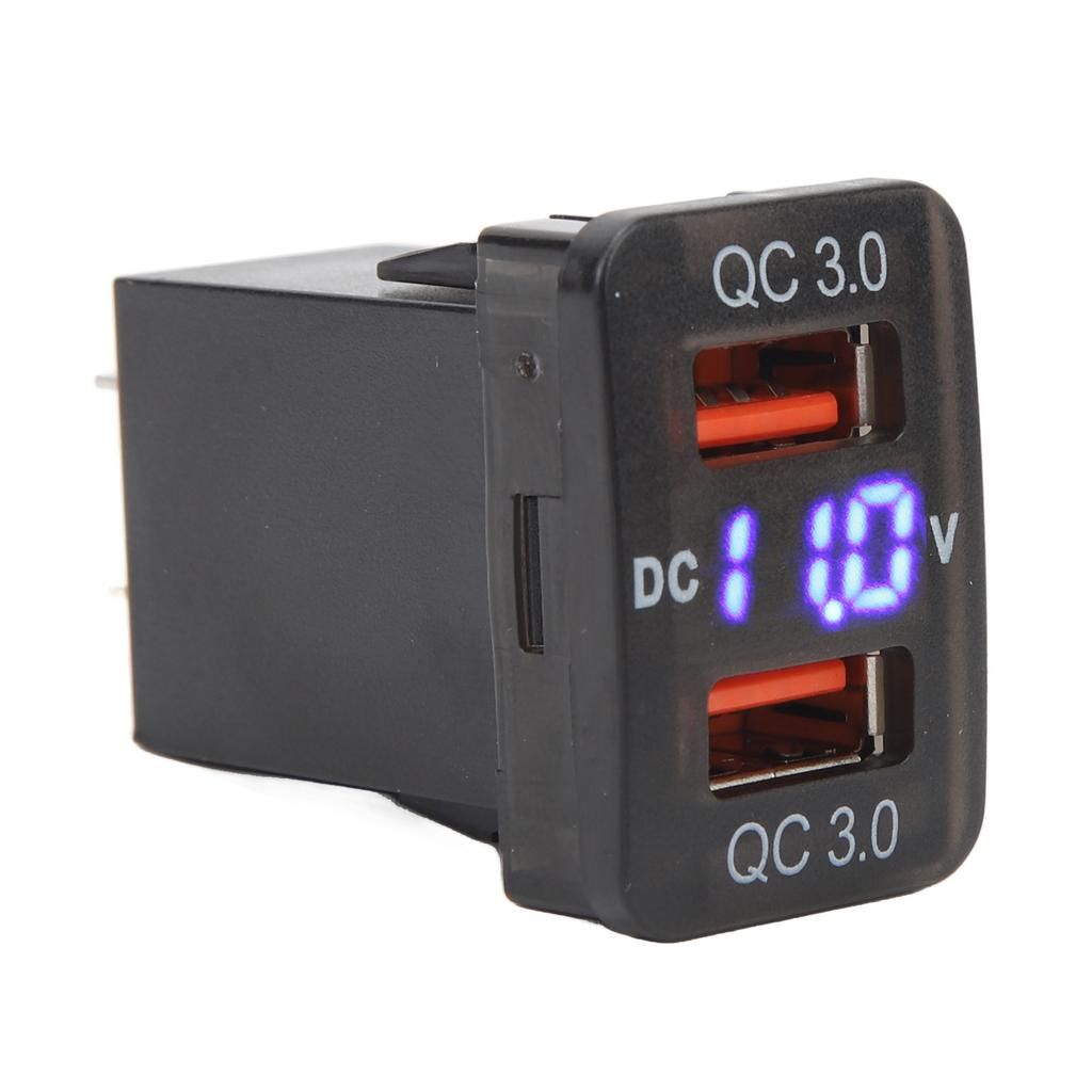 Dual USB Port  R Socket QC3.0 Fast   Charging Outlet Power Adapter for   Fortuner