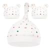 Baby Hats Organic Soft and with Bear Perfect for Baby Baby and Head Protection (6-12 Months), 3-Piece Set, 100% Cotton, Comfortable, Ears, Unisex,