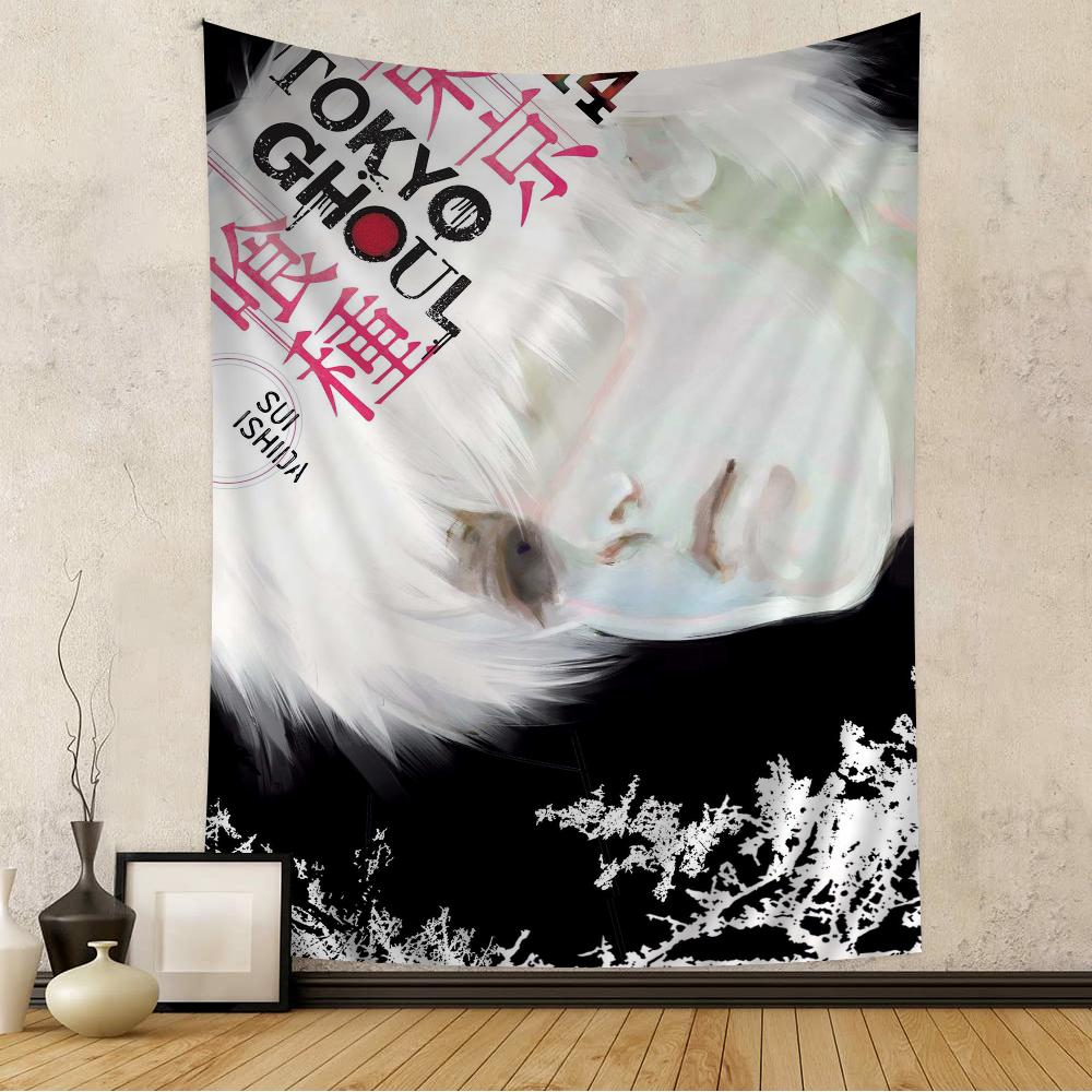 Tokyo Ghoul Ken Kaneki Nástěnná tapiserie Kanekiho probuzení Kagune Temná městská fantasy estetika Dekorace místnosti pro fanoušky Seinen anime
