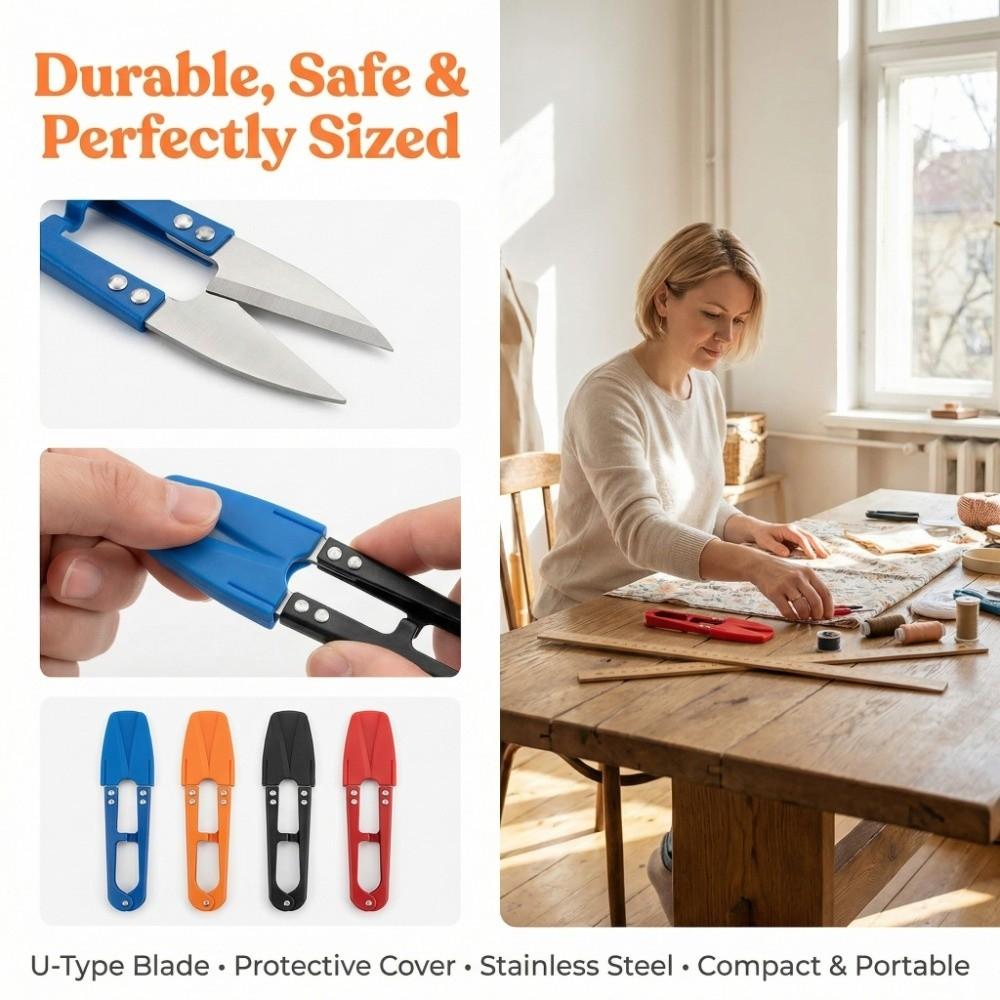 8PCS Multipurpose Sewing Scissors with Protective Cover Crossstitch Clipper  Sewing Activities