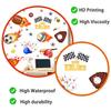 Self-adhesive Wall Stickers Creative Flames and Sports Balls for Kids Room Bedroom Living Room Study Bathroom Decor