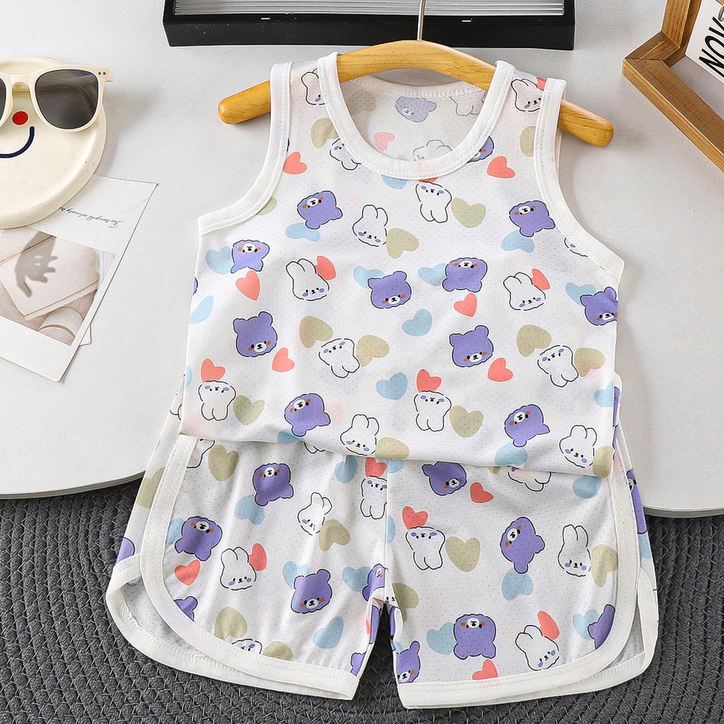Summer Baby Mesh Vest Breathable Sleeveless Belly Protection Undershirt Thin Hollow Out Tank Top For Boys And Girls