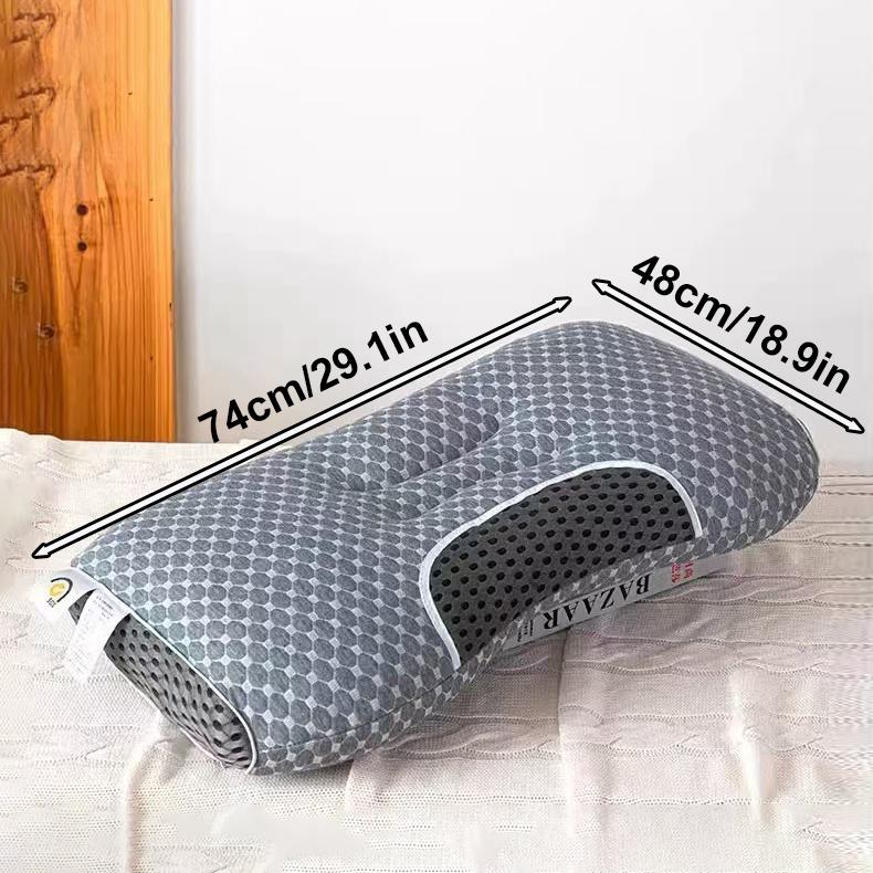Oreiller cervical orthopédique doux pour la peau et protège le cou Oreiller de massage en fibre de soja pour dormir