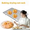 4Pcs Black BBQ Grill Net Non-stick Bread Cooling Rack Baking Cooling Rack  Cooling Grid Tools
