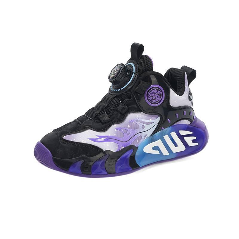 Boys' shoes autumn 2025 new non-slip basketball group soft sole children's casual sports shoes versatile running shoes