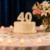 Gold Glitter 40th Birthday Confetti - Forty Birthday Confetti Paper Scatter Party Table Decor, Happy 40th Anniversary Party Decor (Gold Glitter 40th