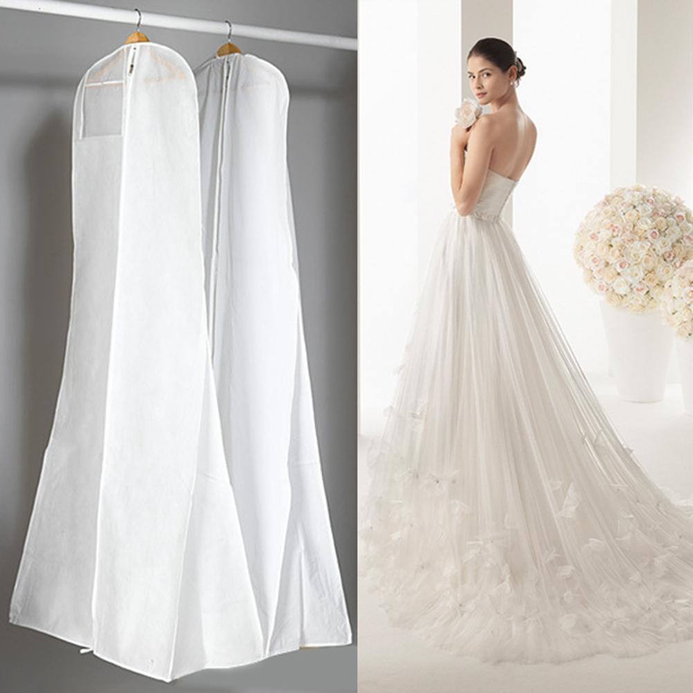 Extra Large Garment Bridal Gown Long Clothes Protector Case Non-woven FabricWedding Dress Dustproof Covers Storage Bag