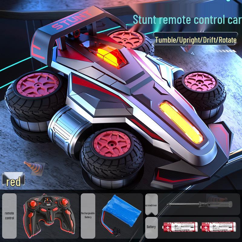 

Высокоскоростная трюковая машина с дистанционным управлением 2.4G со светом, 4WD, дрифтом и переворотами для детей
