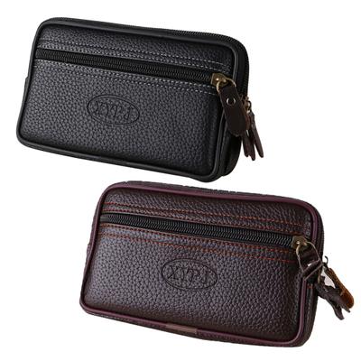Herren Vintage Kunstleder Gürteltasche Gürteltasche Reisen Wandern Handyhalter Geldbörse