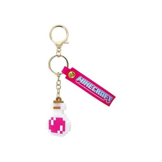 K Company Minecraft Mascot Keychain Potion Pink MCT-MA2-PK H35 x W30 x D30mm