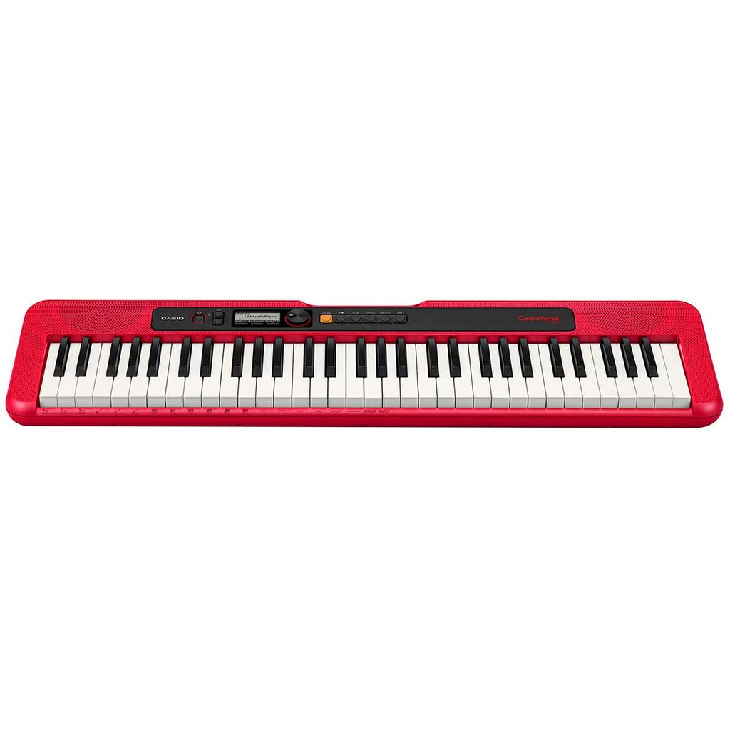 Casio Teclado Eletrônico Casiotone CT-S200RD 61 Teclas Portátil Leve Compacto Design Pop Modo Música de Dança