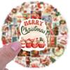 60 Retro Christmas Stickers Decorate Luggage Refrigerator Water Cup Computer Waterproof Stickers